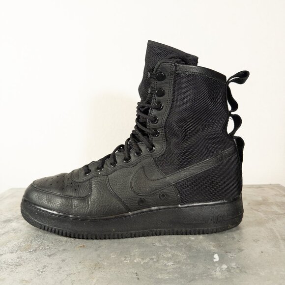 Nike Other - Nike SF Air Force 1 High Triple Black Boot Canvas Men's 11